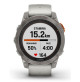 Fenix 7 Pro – Sapphire Solar Edition Titanium with Fog Gray/Ember Orange Band - 010-02777-21 - Garmin